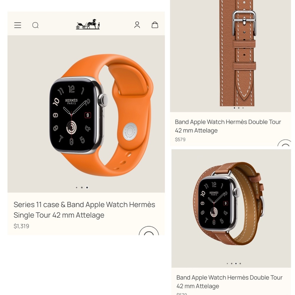 Hermes Apple Watch Set 42 mm brand new